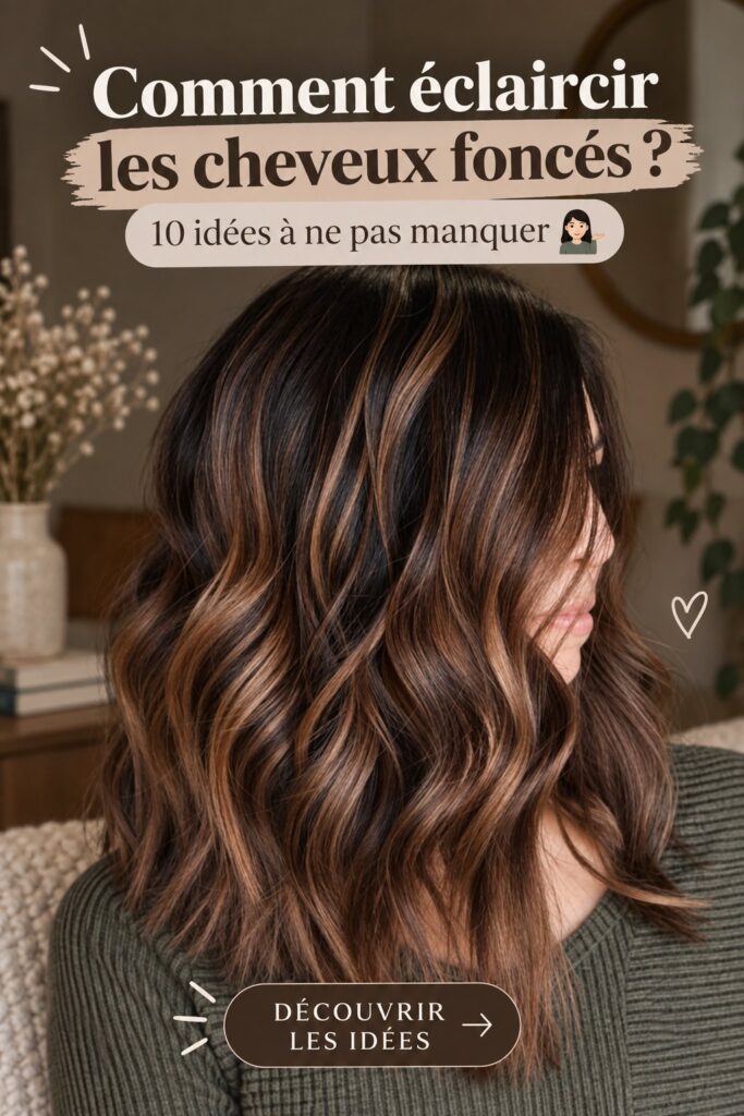 Femme avec des cheveux éclaircis naturellement, montrant une belle brillance et éclat.