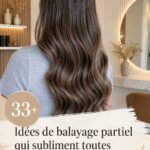 Exemples de balayages partiels sur différents types de cheveux