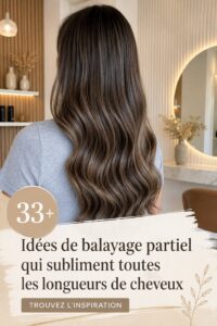Exemples de balayages partiels sur différents types de cheveux