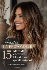Femmes avec des cheveux châtain foncé, stylisés de manière élégante.