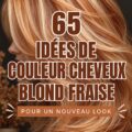 Un magnifique modèle avec des cheveux blond fraise lumineux et éclatants