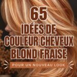 Un magnifique modèle avec des cheveux blond fraise lumineux et éclatants