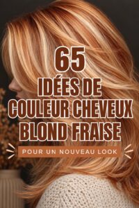 Un magnifique modèle avec des cheveux blond fraise lumineux et éclatants