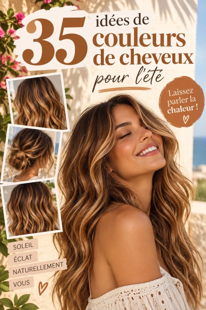Couleur de cheveux caramel éclatante pour l'été