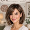 Des cheveux marron champignon sublimes avec des reflets cheveux brillants.