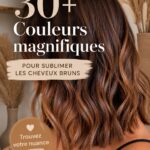 Modèle avec une belle couleur de cheveux bruns éclatante