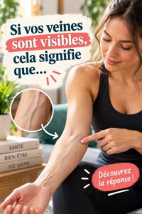 Femme avec des veines visibles sur son bras, évoquant les préoccupations de santé.