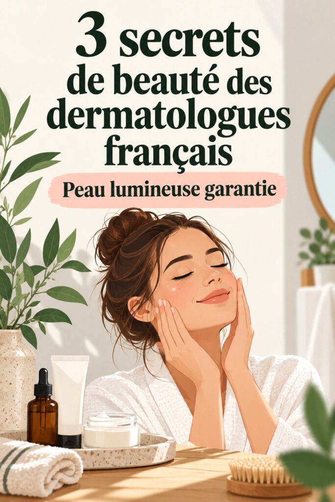 Une dermatologue française présentant des secrets de soins de la peau.