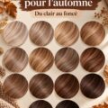 Coiffure avec des nuances de brun moka sur un modèle
