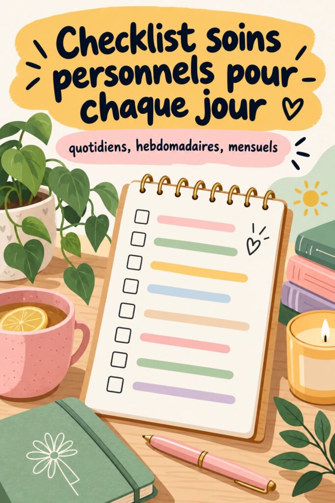 Un collage de produits de soins personnels sur une table