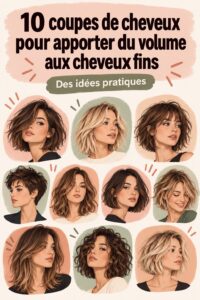 Coupes de cheveux modernes pour apporter du volume aux cheveux fins.