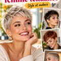 Femme affichant une coupe très courte moderne et tendance pour 2026.