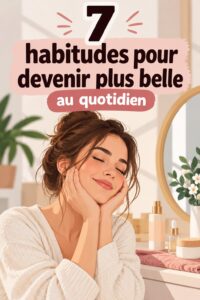 Femme appliquant des soins sur ses cheveux et son visage