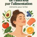 Assiette colorée avec des aliments sains pour la peau