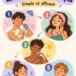Jeune adolescente appliquant une crème hydratante sur sa peau dans une routine de soins du corps.